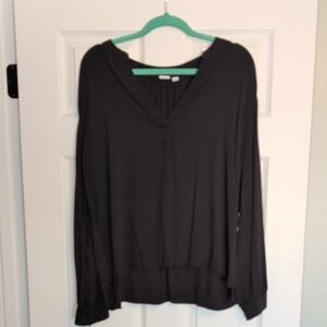 GAP Dark Gray V-Neck Blouse